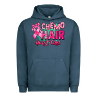 Pigment Midnight Navy Chemo hair don't care Cancer Awareness Urban Hoodie - HowdyJamesFarm