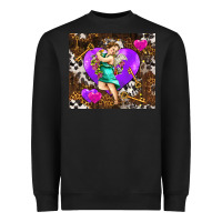 Black cupid and heart Heavyweight Sweatshirt - AdoDesignShop