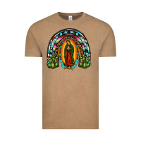Our Lady Of Guadalupe Rainbow Vintage Tee | Teevron