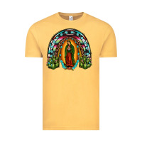 Vintage Mustard our lady of guadalupe rainbow Vintage Tee - JahusDesignShop