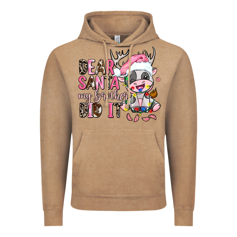 Dear Santa My Brother Did It Vintage Hoodie by AdoDesignShop | Teevron