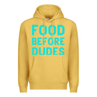 Antique Gold Food Before Dudes Premium Hoodie - Bettercallsaul