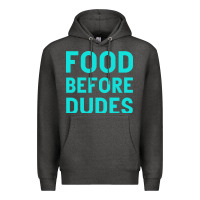 Charcoal Heather Food Before Dudes Premium Hoodie - Bettercallsaul