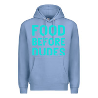 Colony Blue Food Before Dudes Premium Hoodie - Bettercallsaul