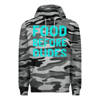 Slate Camo Food Before Dudes Premium Hoodie - Bettercallsaul