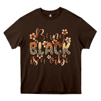 Chocolate Brown being black is a vibe Heavy Core Tee - Zillion Design Studio