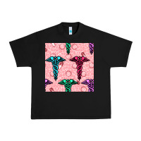Black Medicine Seamless Pattern Urban Heavy Tee - BundleAndBundleShop