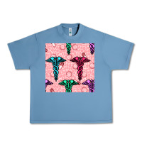 Pebble Blue Medicine Seamless Pattern Urban Heavy Tee - BundleAndBundleShop
