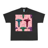 Pigment Black Medicine Seamless Pattern Urban Heavy Tee - BundleAndBundleShop