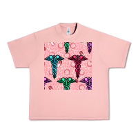 Salmon Medicine Seamless Pattern Urban Heavy Tee - BundleAndBundleShop