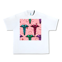 White Medicine Seamless Pattern Urban Heavy Tee - BundleAndBundleShop