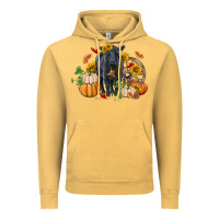 Vintage Mustard Fall black angus Vintage Hoodie - RanaPortraitStore