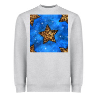 Heather Grey 4th of july leopard stars seamless pattern Heavyweight Sweatshirt - BundleAndBundleShop