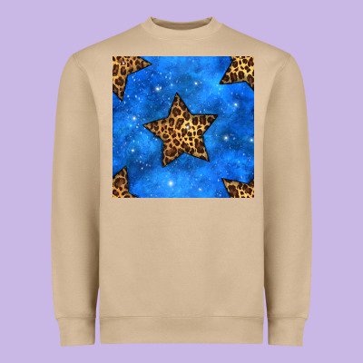 4th Of July Leopard Stars Seamless Pattern Heavyweight Sweatshirt Designed By Bundleandbundleshop