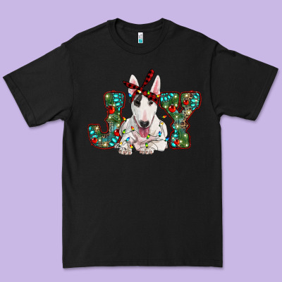 Christmas Joy Bull Terrier Premium Tee Designed By Ranaportraitstore
