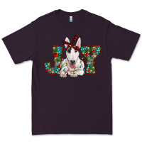 Plum Christmas joy bull terrier Premium Tee - RanaPortraitStore