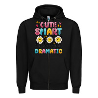 Black merry christmas gnomies Zipper Hoodie - MaliasSmallBusiness
