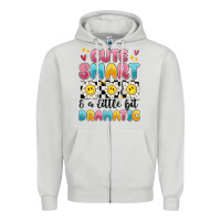 Dove Grey merry christmas gnomies Zipper Hoodie - MaliasSmallBusiness