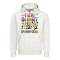 Oatmeal Heather merry christmas gnomies Zipper Hoodie - MaliasSmallBusiness