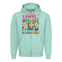 Seafoam merry christmas gnomies Zipper Hoodie - MaliasSmallBusiness
