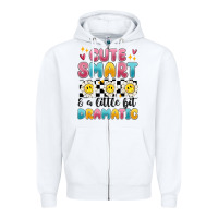 White merry christmas gnomies Zipper Hoodie - MaliasSmallBusiness