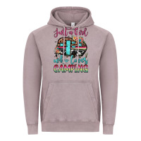 Just A Girl Who Loves Camping Vintage Hoodie | Teevron
