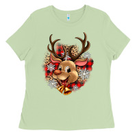 Matcha reindeer christmas Ladies Tee - Zillion Design Studio