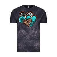 Cloud Black love turquoise hearts Vintage Tee - Jasminsmagicworld