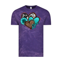 Cloud Purple love turquoise hearts Vintage Tee - Jasminsmagicworld