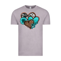 Vintage Zinc love turquoise hearts Vintage Tee - Jasminsmagicworld