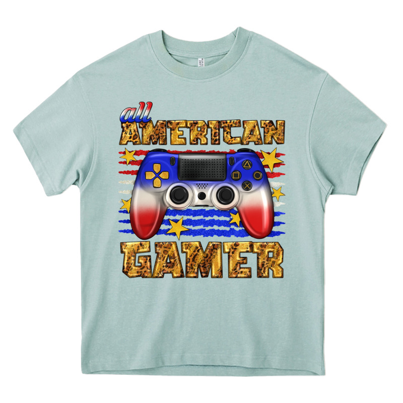 All American Gamer Heavy Core Tee by texasbilliewilder | Teevron