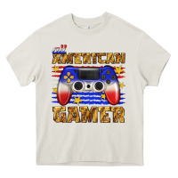 Cream all american gamer Heavy Core Tee - texasbilliewilder