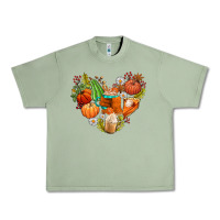 Oil Green pumpkin and latte with fall Urban Heavy Tee - AdoDesignShop