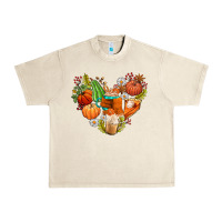 Sandshell pumpkin and latte with fall Urban Heavy Tee - AdoDesignShop