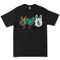 Black peace love white sepherd Premium Tee - RanaPortraitStore