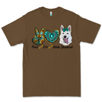 Cacao peace love white sepherd Premium Tee - RanaPortraitStore