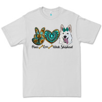 Dove Grey peace love white sepherd Premium Tee - RanaPortraitStore