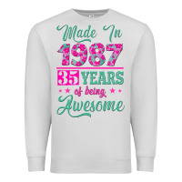 Dove Grey made in 1987, 35 years of being awesome Premium Sweatshirt - Jasminsmagicworld