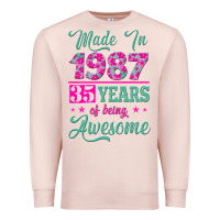 Pale Pink made in 1987, 35 years of being awesome Premium Sweatshirt - Jasminsmagicworld