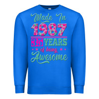True Royal made in 1987, 35 years of being awesome Premium Sweatshirt - Jasminsmagicworld