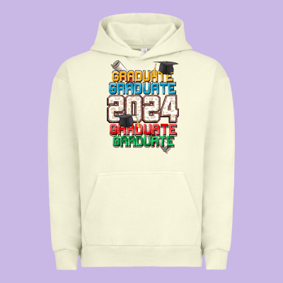 Graduate 2024 Urban Hoodie Designed By Cowgirlartshop