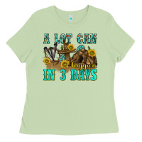 Matcha a lot can happen in 3 days western Ladies Tee - texasbilliewilder