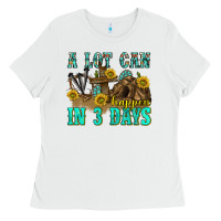 A Lot Can Happen In 3 Days Western Ladies Tee | Teevron