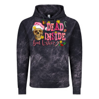 Cloud Black dead inside but festive Vintage Hoodie - AdoDesignShop
