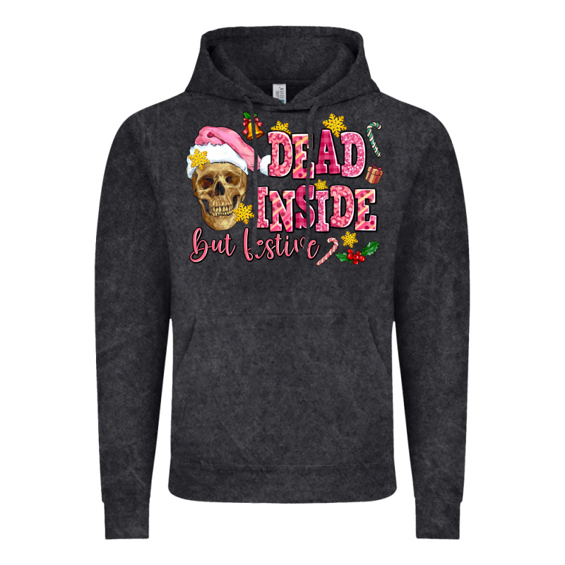 Dead Inside But Festive Vintage Hoodie by AdoDesignShop | Teevron
