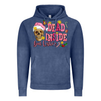 Vintage Denim dead inside but festive Vintage Hoodie - AdoDesignShop