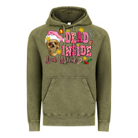 Vintage Olive dead inside but festive Vintage Hoodie - AdoDesignShop