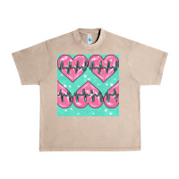 French Oak Nursing Heart Seamless Pattern Urban Heavy Tee - BundleAndBundleShop
