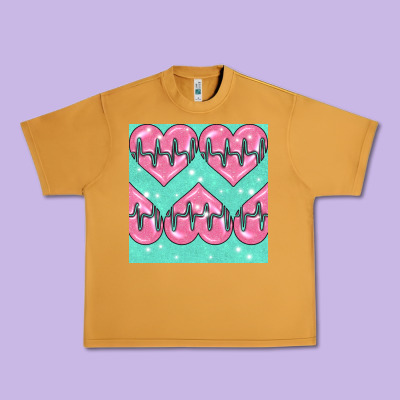 Nursing Heart Seamless Pattern Urban Heavy Tee Designed By Bundleandbundleshop