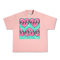 Salmon Nursing Heart Seamless Pattern Urban Heavy Tee - BundleAndBundleShop